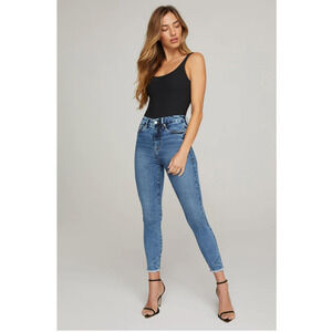 GOOD AMERICAN NWT Good Waist Crop in Blue633 // 0